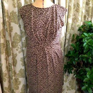 Talbots cheetah dress